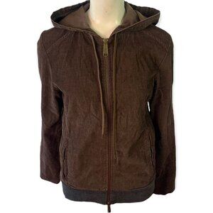DOLCE & GABBANA CORDUROY JACKET BROWN JACKET HOODIE MADE IN ITALY  UNISEX MEDIUM